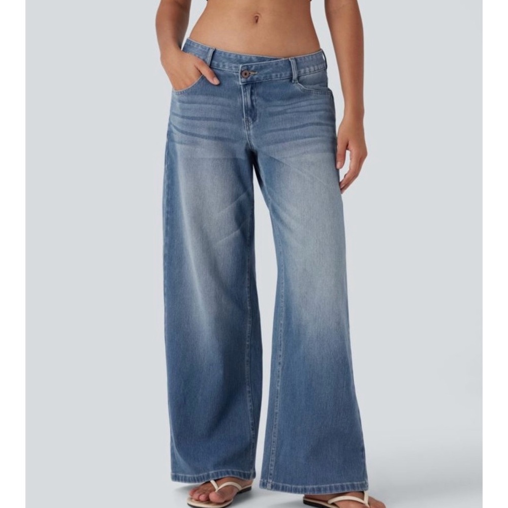 HALARA Flex asymmetrical  low rise baggy jeans - Picture 12 of 14